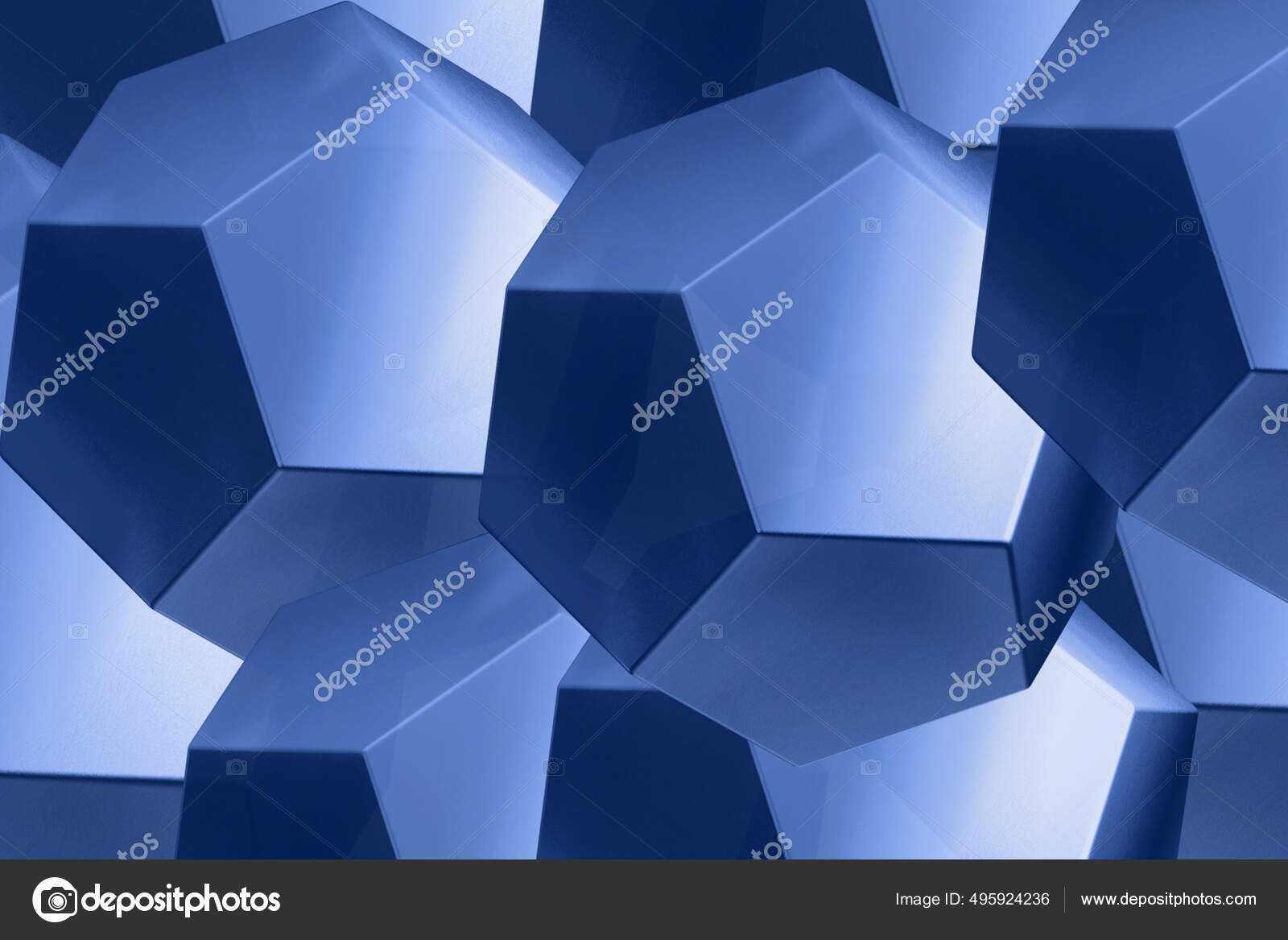 Una Ilustración Digital Del Fondo Pentágonos Azules Para Fondos Pantalla:  fotografía de stock © Wirestock #495924236 | Depositphotos