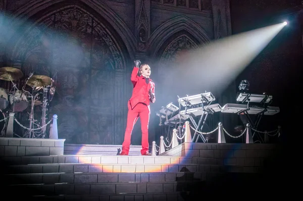 Londres Reino Unido Nov 2019 Cantor Sueco Tobias Forge Traje — Fotografia de Stock