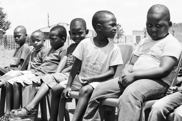 Johanesburg África Sul Janeiro 2021 Uma Visão Das Crianças Africanas — Fotografia de Stock