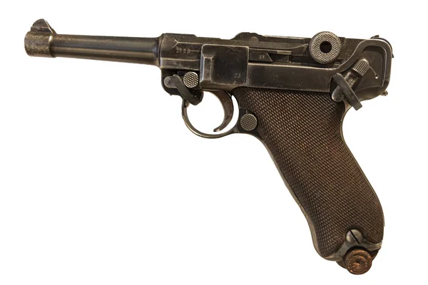 Paris France Mar 2020 Closeup Shot Gun Used War White — Stock Photo, Image