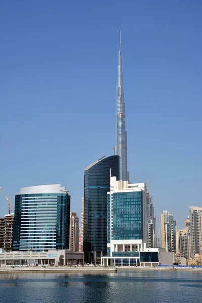 Dubai United Arab Emirates Жовтня 2015 Вертикальний Знімок Бурдж Халіфа — стокове фото