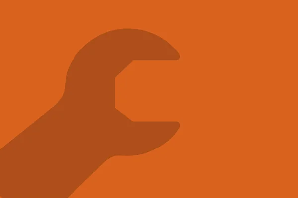 Cyfrowa Ilustracja Narzędzia Pomarańczowym Tle Tapet — Zdjęcie stockowe