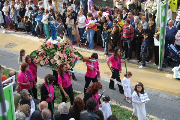 Espinho Portugal Sep 2009 Group People Participating Religious Procession Espinho — Stock Photo, Image