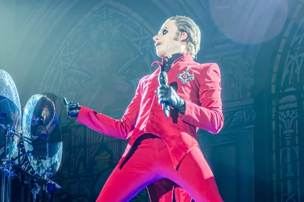 London Förenade Kungariket Nov 2019 Svensk Sångare Tobias Forge Röd — Stockfoto