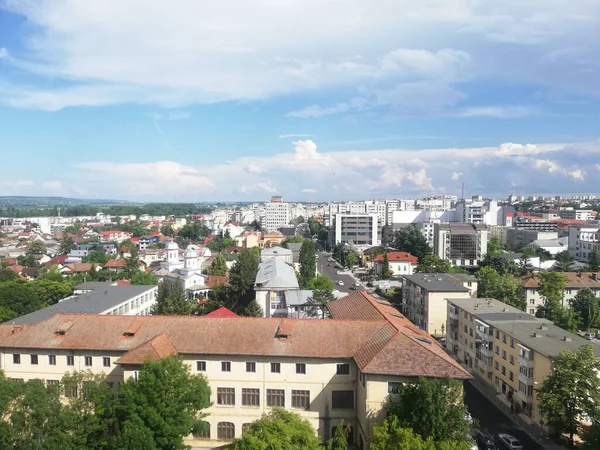 Quartier Résidentiel Sous Ciel Nuageux — Photo