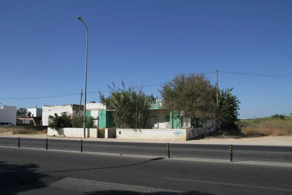 Far Portugal August 2014 Eine Straße Der Stadt Faro Der — Stockfoto