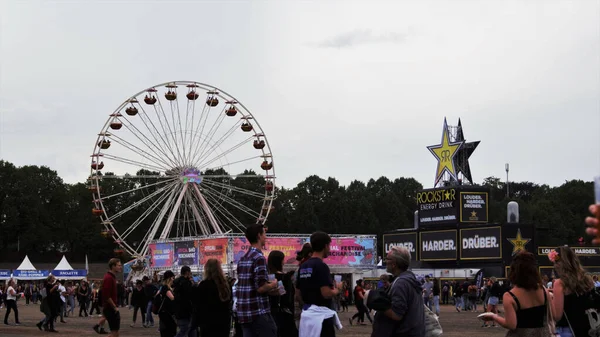 Wittenberg Tyskland Sep 2019 Ett Pariserhjul Festival Med Många Människor — Stockfoto