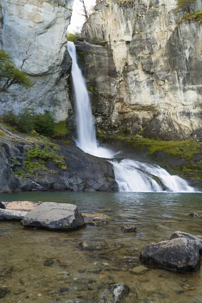 Chorrilo Del Salto Ponto Turístico Importante Chalten — Fotografia de Stock