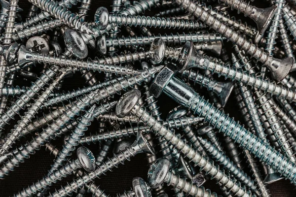 Close Shot Pile Steel Nails — Stock fotografie