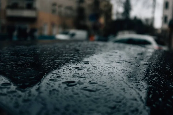 Toit Voiture Après Pluie — Photo