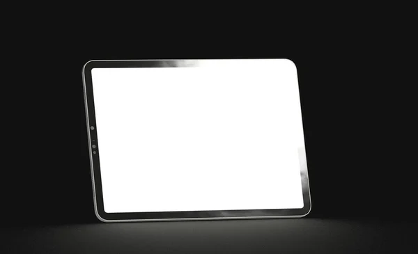 Een Weergave Van Een Laptop Met Coyspace Het Witte Scherm — Stockfoto