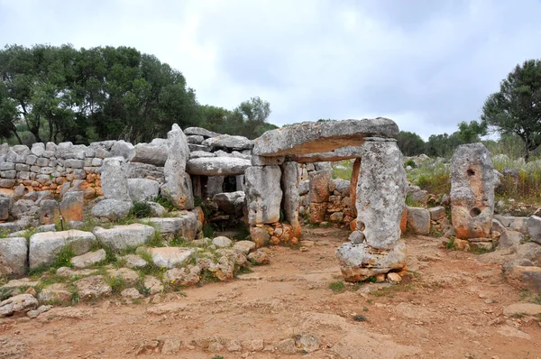 Taula Talaiot Trepuco Archaeological Excavations Spanish Island Menorca — Stock Photo, Image