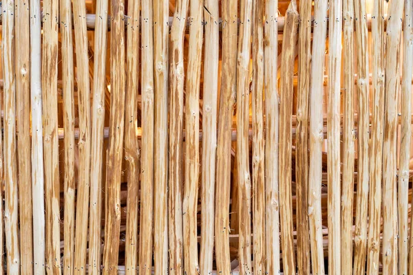 Egy Sor Bambuszrúd Kerítésnek — Stock Fotó
