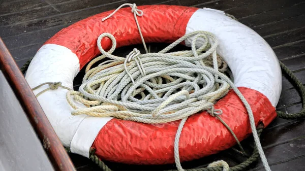 Висококутний Знімок Морських Мотузок Морська Рятувальна Операція Кораблі — стокове фото