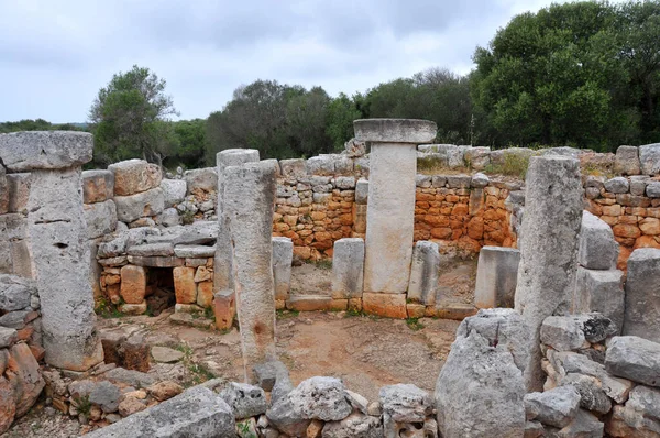 Taula Talaiot Trepuco Archaeological Excavations Spanish Island Menorca — Stock Photo, Image