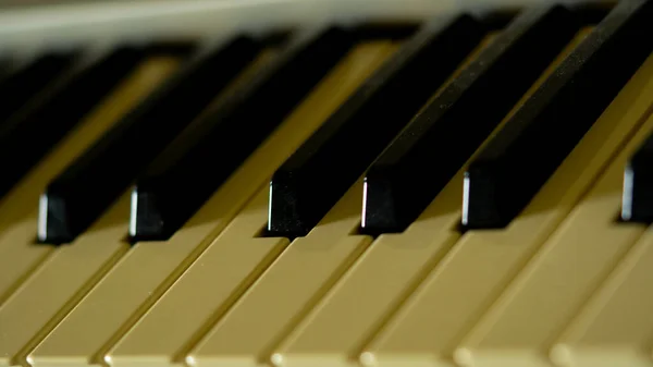 Detail Klasických Klavírních Kláves — Stock fotografie