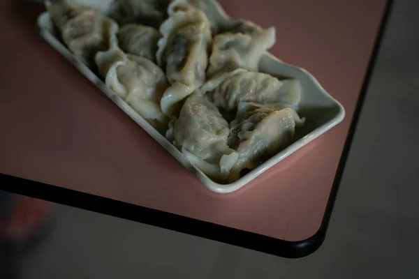 Ein Teller Leckere Knödel Whampoa Hawker Essen Singapur — Stockfoto