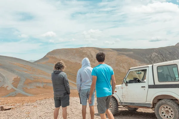 Une Belle Vue Sur Les Routes Dans Les Collines Groupe — Photo