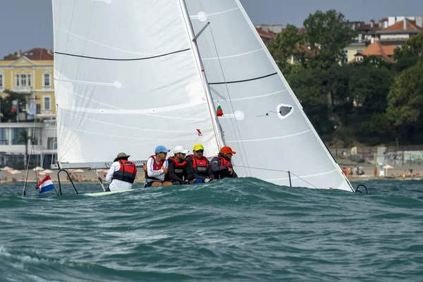 Burgas Bulgaria Aug 2020 Xxvii Edition International Keelboat Regatta Port — 스톡 사진