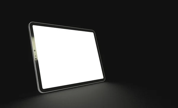 Een Weergave Van Een Laptop Met Kopieerruimte Het Witte Scherm — Stockfoto