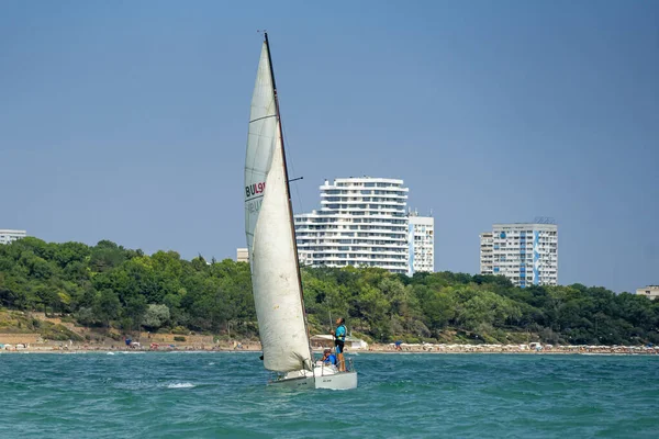 Burgas Bulgaria Aug 2020 Cea Xxvii Ediție Regattei Internaționale Barcilor — Fotografie, imagine de stoc