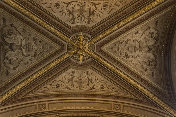 Vatican Ville Vatican Sept 2019 Vue Angle Bas Plafond Musée — Photo