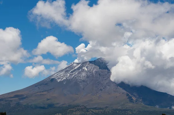 Uma Imagem Aérea Vulcão Popocatepetl México — Fotografia de Stock