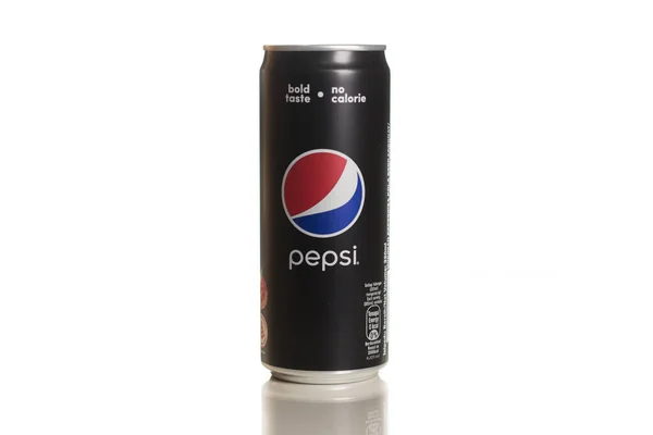 Kuala Lumpur Malaysia 2019 Augusztus Egy Kalóriamentes Pepsi Konzervdoboz Fehér — Stock Fotó