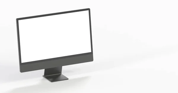 Siyah Arkaplanda Izole Edilmiş Beyaz Ekranda Telif Alanı Olan Bir — Stok fotoğraf