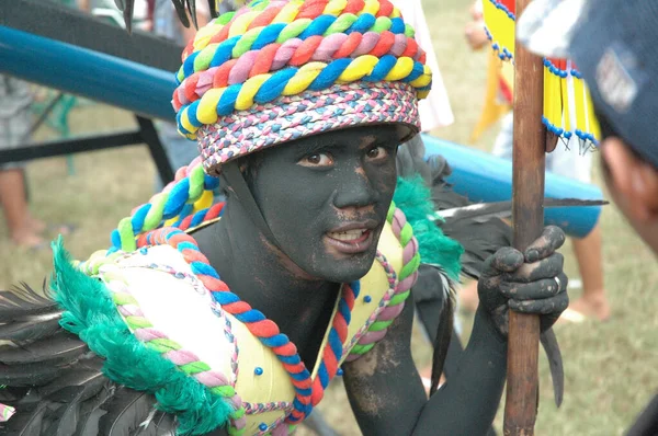 Bacolod Philippines Décembre 2009 Une Danseuse Traditionnelle Dans Festival Coloré — Photo