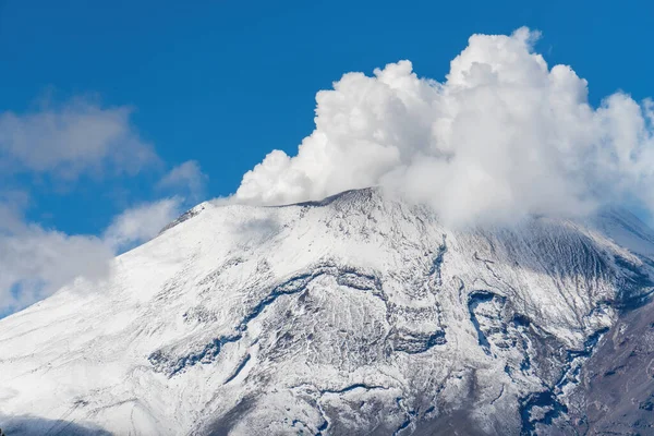 Cloud Smoke Coming Out Popocatepetl Volcano Mexico — Stock Photo, Image