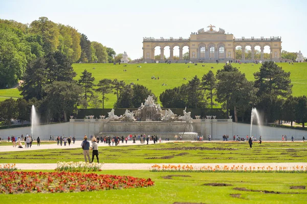 Vienna Áustria Maio 2018 Castelo Schoenbrunn Dia Ensolarado Viena Áustria — Fotografia de Stock