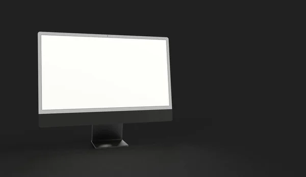 Siyah Arkaplanda Izole Edilmiş Beyaz Ekranda Telif Alanı Olan Bir — Stok fotoğraf