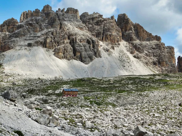 Picture Taken Way Tre Cime Lavaredo South Tyrol Showing Impressive — Stock Photo, Image