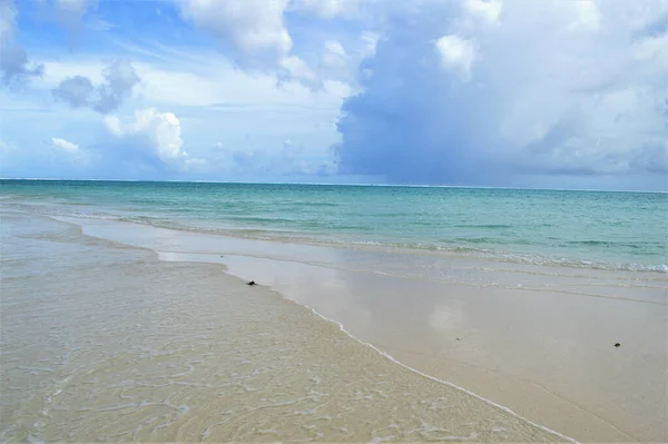 Mar Cielo Hermosos Colores Maldivas — Foto de Stock