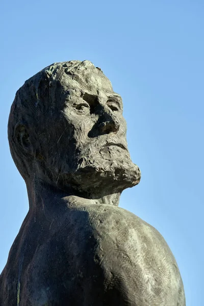 Hamburg Alemanha Outubro 2018 Monumento Stoertebeker Tiro Vertical Retrato Estátua — Fotografia de Stock