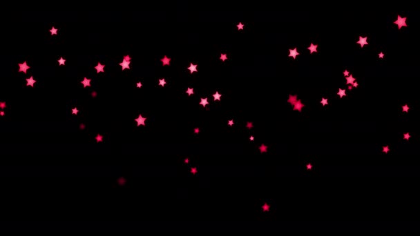 背景にカラフルな星が動いています 輝くテクスチャー — ストック動画