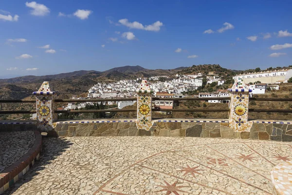 Una Vista Del Pueblo Blanco Almogia Provincia Málaga Andalucía España — Foto de Stock