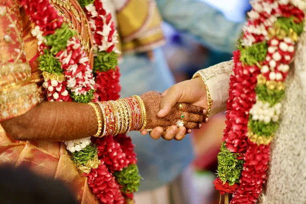 Een Blik Een Traditionele Indiase Bruiloft Rite — Stockfoto