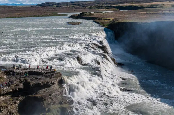 Водоспад Ісландії Сонячний День — стокове фото