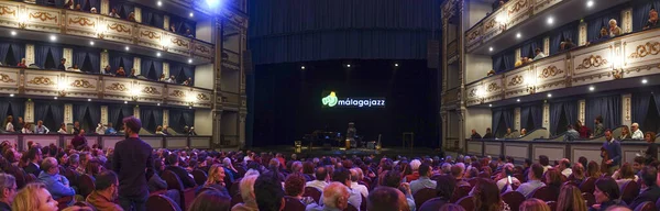 Malaga Spanyolország 2017 November Panoráma Felvétel Spanyolországi Andalúziában Cervantes Színház — Stock Fotó
