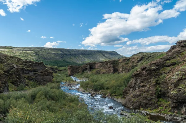 Río Que Fluye Por Las Montañas Islandia — Foto de Stock