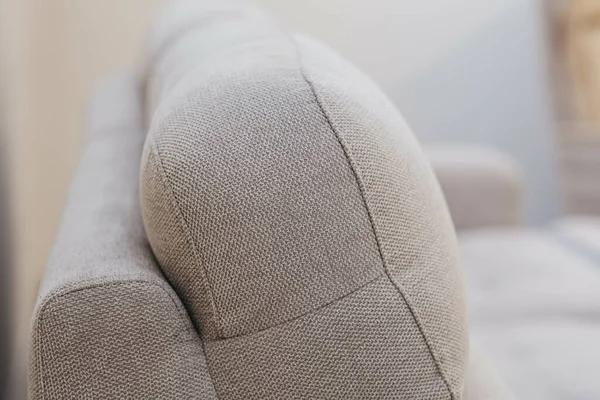 Detail Shot Greige Couch Living Room — Stock Photo, Image