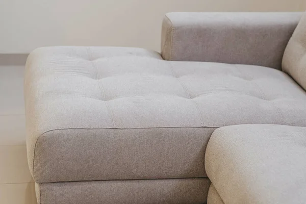 Detail Shot Beige Couch Living Room — Stock Photo, Image