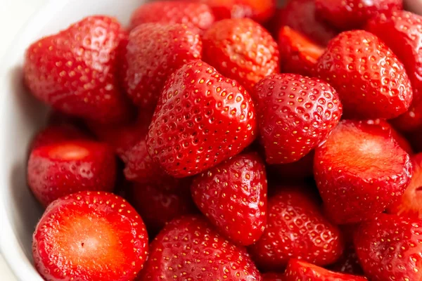 Primer Plano Fresas Frescas Sin Hojas —  Fotos de Stock