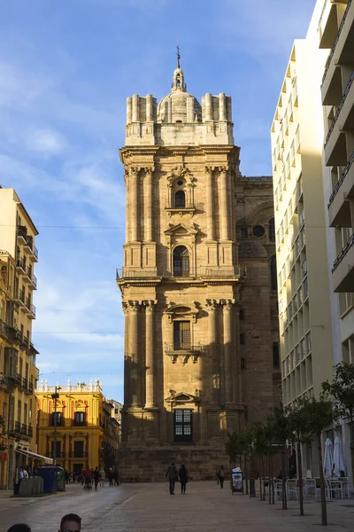 Malaga Spanje Feb 2017 Kathedraal Van Incarnatie Malaga Spanje — Stockfoto