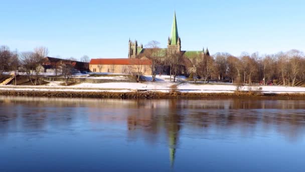 Widok Miasto Sztokholm Szwecji — Wideo stockowe