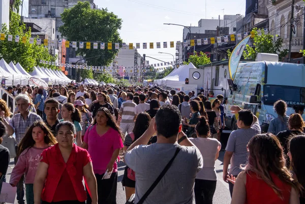 Ciudad Buenos Aires Argentina Jun 2021 Crowded Fair Dedicated South — Stock Photo, Image