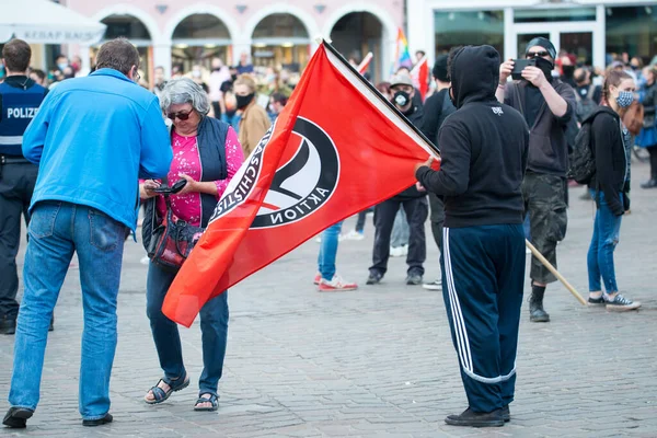 Trier Allemagne Juin 2020 Manifestation Contre Racisme Trèves Allemagne Palatinat — Photo