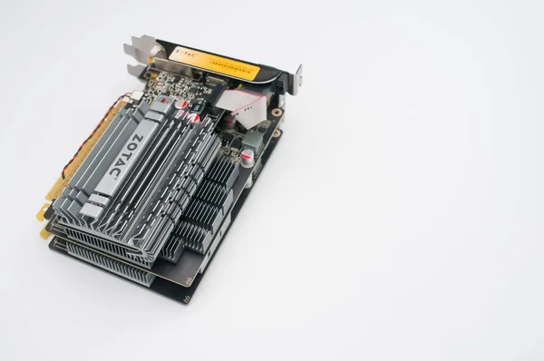 Como Italian August 2021 Stack Zotac Graphic Cards Free Space — 图库照片